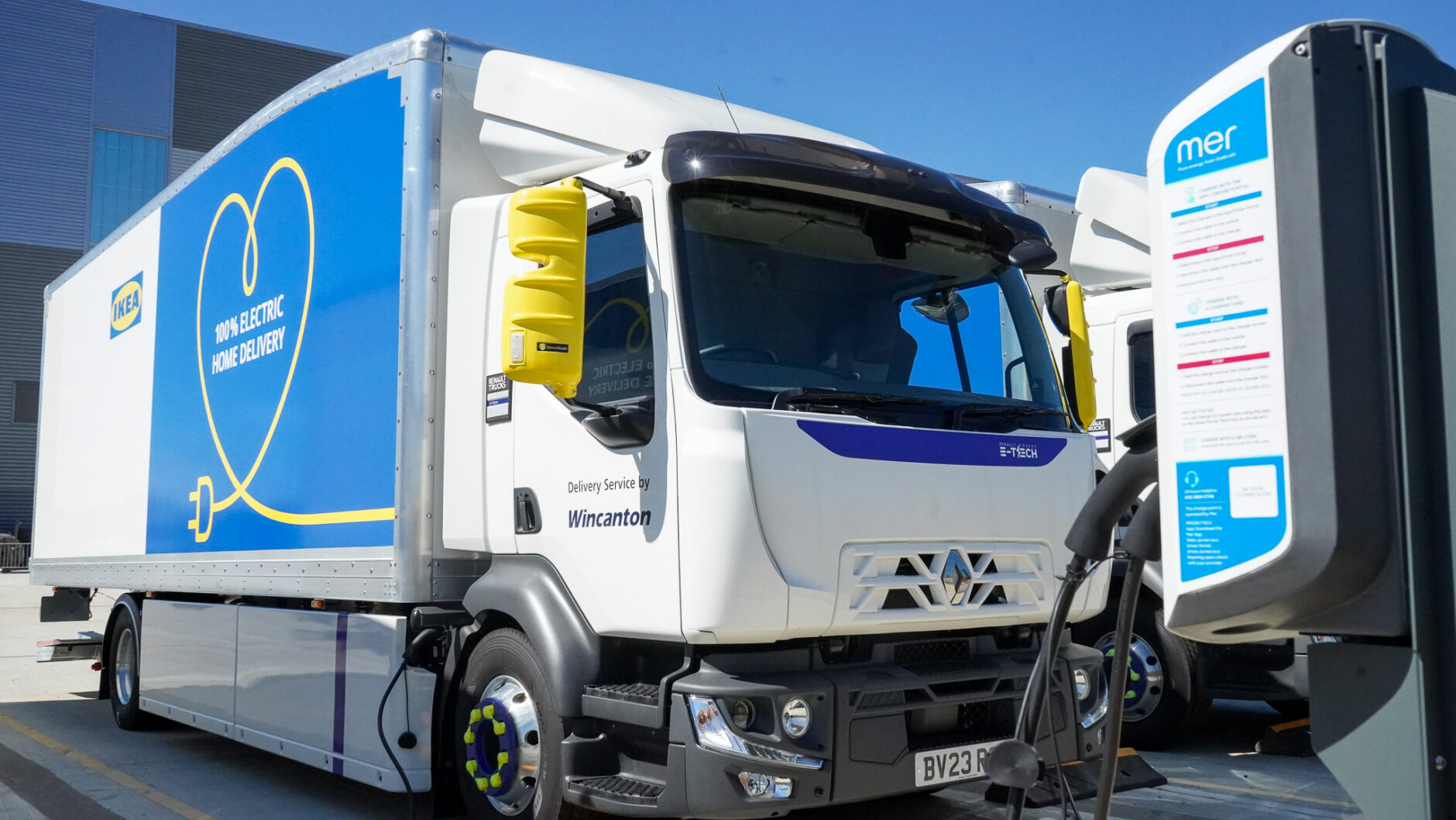 ikea ev fleet truck charging